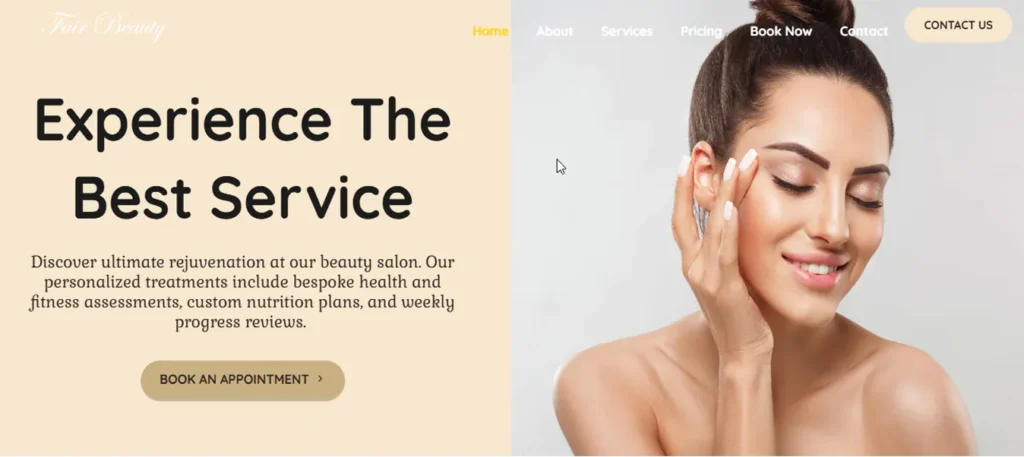 My-Fair-Beauty-Website-Design-and-development-by-Asjad-Ali-web-app-developer